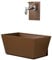 belfer Gartenbrunnen mit Wasserhahn und Badewanne 42/PRQ Rost