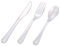 Plastic Cutlery 150 Piece Set Multi-Use Heavy Duty Forks Knives Spoons