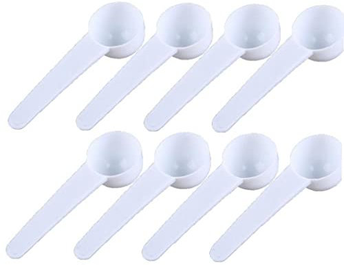 Bemvp Plastic Measuring Spoon 10pcs/set 10ml Food Grade Seasoning Scoop Reusable Kitchen Spoon for Milk Coffee Powder
