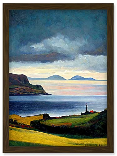 Doppelganger33 LTD Mull Of Kintyre Scotland Artwork Framed Wall Art Print A4