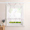 Heichkell Voile Raffrollo mit Klettband Transparent Raffgardinen Vorhang mit Stickerei Wohnzimmer Gardine Violett BxH 80x140cm