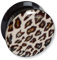 viva-adorno 1 Stück Flesh Plug Tunnel Acryl Schraubverschluss Leopard Animal Print 4-24mm Z554, D2 20mm