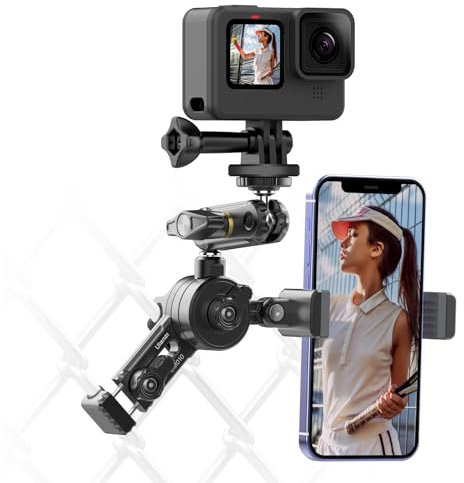 ULANZI Select ULANZI CM010 Zaunhalterung für GoPro – ULANZI CM010 Action-Kamera-Zaunklemme, Handyhalterung, Videoaufnahme, Zubehör für GoPro Hero 12 11 10 9 8 7 6 5 Schwarz/DJI Action 3 4/insta360