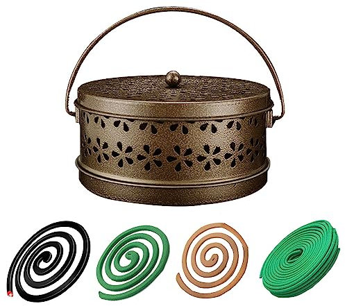 Mückenspirale Halter, Anti Mücken Spirale Metall Holder, für Citronella RäUcherspirale, Zitronengras Coils, Insekten Spirale，Indoor und Outdoor