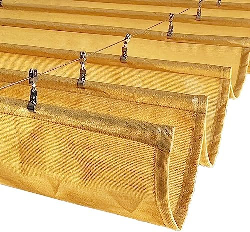 Sonnenschutz garten,beschattung für terrassenüberdachung,terrassenbeschattung,Mit Installationszubehör wie Drahtseilen, geeignet für Wintergärten, Innenhöfe, Terrassen, Balkone, ( Color : KHAKI , Size