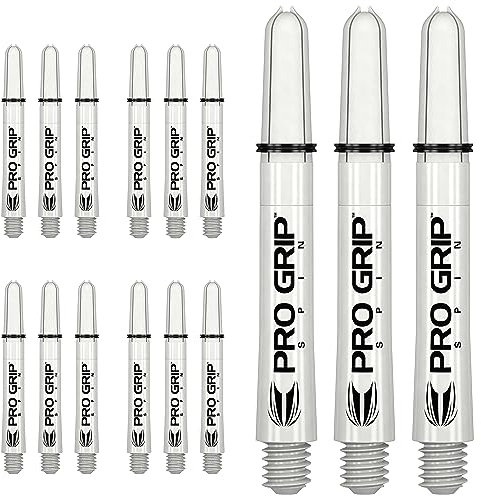 Target Darts 5 x Sätze Weiß Pro Grip Spin Dart Stiele Zwischenzeitlich - 15 Dartschäfte Insgesamt