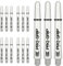 TARGET Darts 5 x Sets of White Pro Grip Spin Dart Stems Intermediate - 15 Dart Shafts in Total
