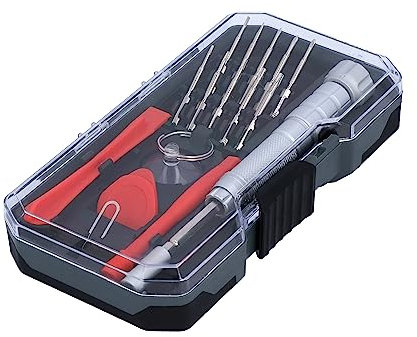 HELPMATE Smartphone Reparatur Set 16-teilig, Präzisionsbits, Reparatur von Smartphones, Tablets, MP3-Player, Laptops, Uhren, Brillen & Co.