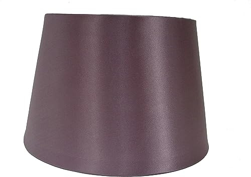 8 (20cm) Empire Silk Fabric Drum Shape Table Lamp & Ceiling Pendant Light Shade (Heather)