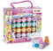 CRAZE GALUPY UNICORN Kinder Stempelset - Stempel Kinder mit GALUPY Einhorn-Motiven, Stempelkoffer mit 20 Stempeln inkl. Papierblock, abwaschbar