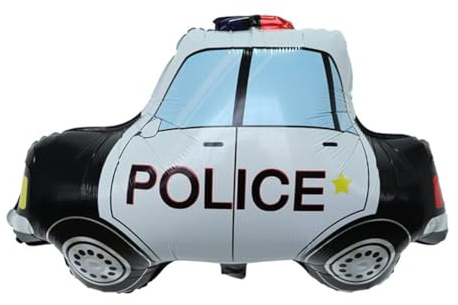 Police Car Vehicle Foil Balloon, 78cm (2 pack)