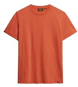Superdry T-shirt unisexe à col rond Slub SS, Mecca Orange, XXL