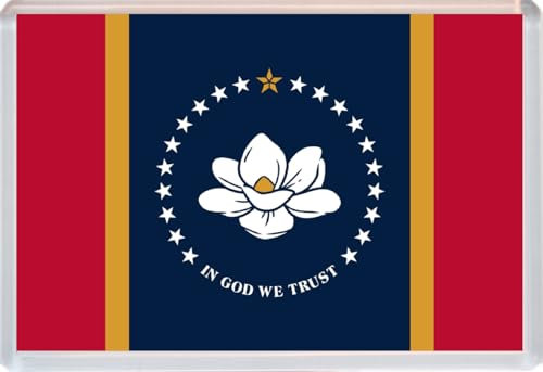 Mississippi - USA State Flag - 96 x 67mm Jumbo Fridge Magnet/Magnets