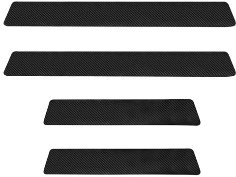 ZBTYFGV 4 Stück Auto Carbon Fiber Einstiegsleisten für BMW iX1 (U11) 2022-,Auto Einstiegsleisten Schutz,Kohlefaser Auto Türeinstiegsschutz Aufkleber