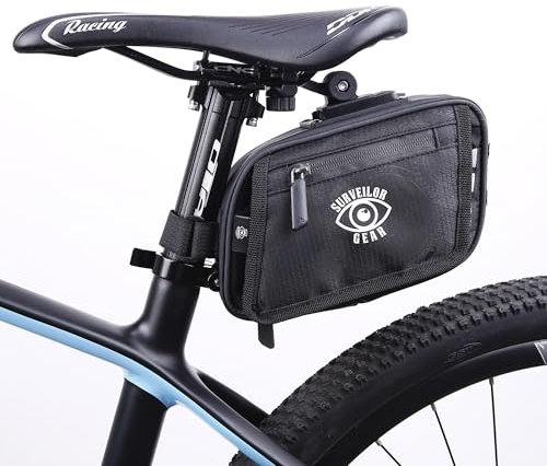 Surveilor Gear Satteltasche für Fahrrad - wasserdichte Fahrradsatteltasche - für E-Bike, MTB, Rennrad, Radsport - Fahrradtaschen - Fahrradzubehör - Wasserfeste Satteltasche Fahrrad