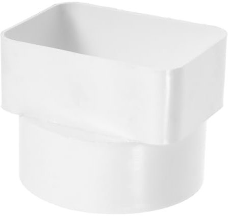 Housoutil Raccord De Gouttière Universel pour Descente Pluviale 80 X 55 À 75 Mm Accessoire De Gouttière Extérieur Rond