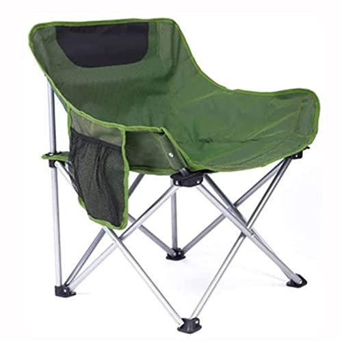 ZXXDSMYF Oversized Folding Camping Chairs Heavy Duty Outdoor Sofa Chair Moon Saucer Chair for Fishing Patio Party Lawn Sports