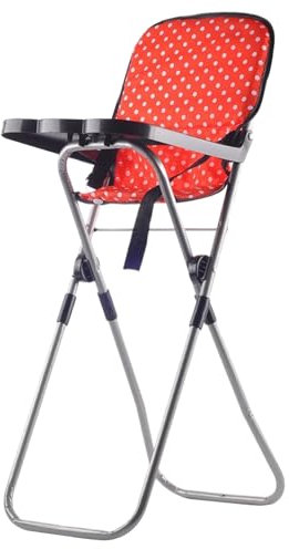 1pc Baby Doll High Chair, Lightweight Doll High Chair Toys with Tray, Cute Doll High Chair, Baby Doll Furniture, Baby Doll Accessories for Boys & Girls Gifts