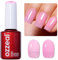 Ozzeal Jelly UV Nagellack, Hell Rosa Gelee UV Gel Nagellack Transparent Frühling Sommer Jelly Gel Nail Polish Soak Off UV LED für Nail Art DIY Maniküre 15ML