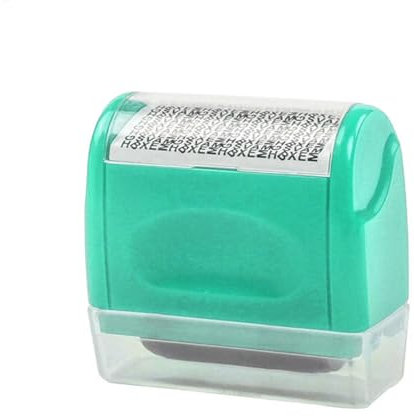 Iouyjiu Identity Privacy Protection Stamp, Confidentiality Roller Stamp, Personal Information Shredder, Secure Data Concealer, Easy-to-Use, Durable Design, for Home, Office, or Business Use