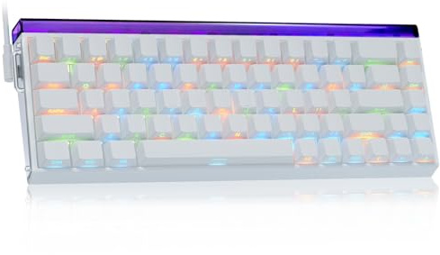 x Aula Hero 68he 60% Gaming Keyboard Wired, Hall Effect Magnetic Switch Keyboard RGB Backlit with Adjustable Actuation,Rapid Trigger Mode,8K Hz Polling Rate,0.125ms Latency,Side Printed PBT Keycaps