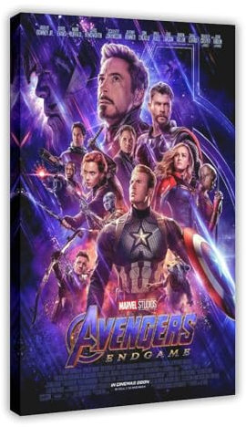 jdalcbe Filmposter Avengers Endgame, Leinwandposter, Schlafzimmer, Dekoration, Landschaft, Büro, Raumdekoration, Geschenk, 30 x 45 cm