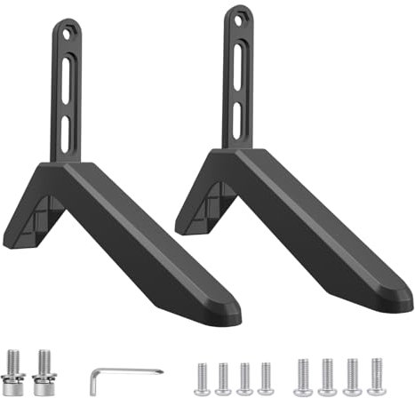TV Base Bracket - Sturdy Mounting , Removable TV Mount | Heavy Duty Flat Mount, Metal Frame Stand for Upgrading Home Theater Display Furniture