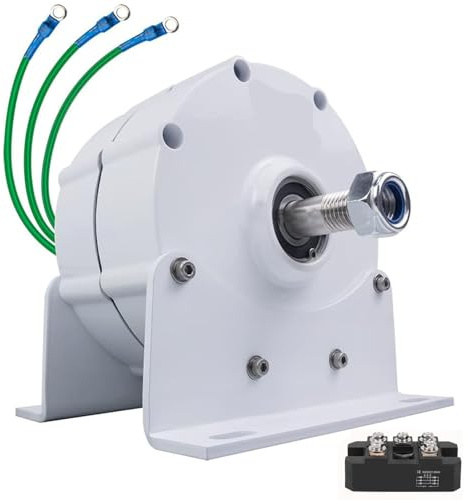 Generador De Imanes Permanentes, 5000W 6000 W 8000 W 9000W 10000W 12000W Generador De Imanes Permanentes TrifáSico Sin Engranajes 24V 48V 96V Ca Alternador Generador De Turbina EóLica,5000W-24V