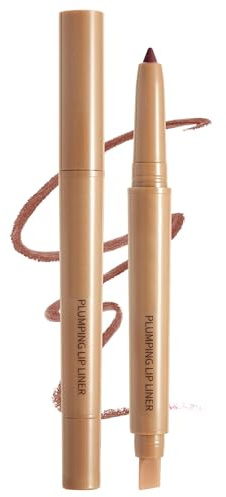 Erinde Matte Lippenkonturenstift Mit Pinsel, Drehbarer Lipliner, Langanhaltend und Hochpigmentiert, Smudge-Proof, Geschmeidige Samt-Textur, Konturieren Sie Ihre Lippen, Vegan #07