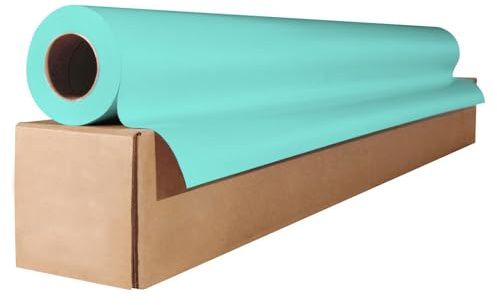 Tezraftaar® Paper Banquet Roll 7m x 1.14m Turquoise Disposable Banqueting Roll Table Cover Clothes for Christmas Catering Supply Wedding Birthday