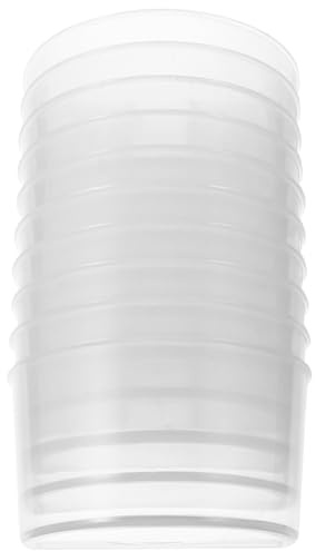 Toyvian Plastic Feeding Watering Supplies 10Pcs Bird Feeder and Water Cup for Pigeon Cage Including Large Grit Cup for Poultry