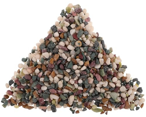 WOONEKY Aquarium Sand Gravel for Fish Tank Decorations Natural Stone Material Small Pebbles for Plants Freshwater Bottom
