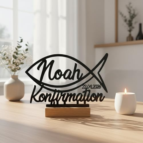 Konfirmation Geschenk zur Konfirmation mit Name und Datum Konfirmation Geldgeschenk – Konfirmationsgeschenk – Taube mit Herz – Tischdeko Junge Mädchen AC