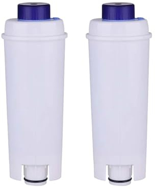 DLSC002 Coffee Machine Soft Water Filter Cartridge ，Compatible for Delonghi， DLSC002, 5513292811, CFL-950, SER3017, ECAM Esam Coffee Machine(2pcs)