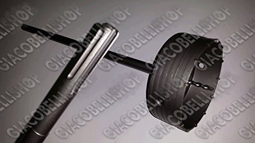 FRESA CAROTATRICE DA 150MM + ASTA SDS MAX 60CM VEDI TUTTO!!!!!!!!!!