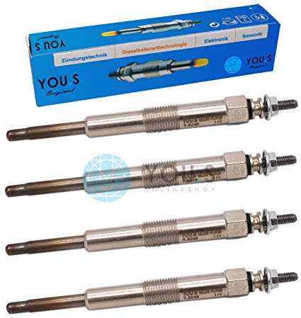 4 Stück YOU.S Original Glühkerzen Länge: 110,0 mm Spannung: 11 V - 36710-27010