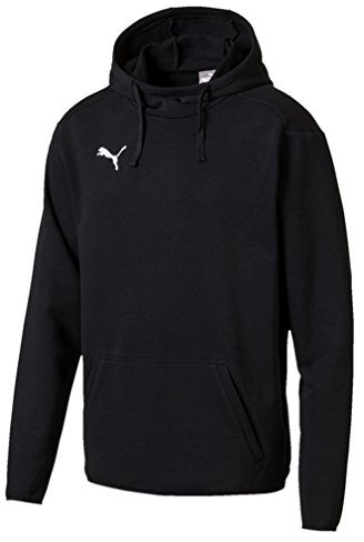 PUMA Herren, LIGA Casuals Hoody Sweatshirt, Black-White, M