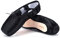 Wendy Wu Mädchen Damen Tanzschuh Pink Ballett Pointe Hausschuhe Ballett Flats Schuhe mit Schleifen Zehenpolster Schwarz Pink Rot, Schwarz (schwarz), 37 EU