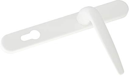 Yale Essentials Short Backplate Door Handle - White