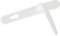Yale Essentials Short Backplate Door Handle - White