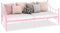 Tidyard Bettgestell Metallbett Bett Doppelbett Bettrahmen Schlafzimmerbett Schlafzimmermöbel Ehebett Rosa Metall 90 x 200 cm