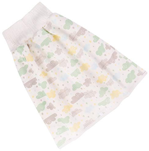 NUOBESTY Kleinkind Trainingsrock Windelrock Trainingshose Üben Windel Unterwäsche Hosen Wiederverwendbare Auslaufsichere Schlafwindelhose für Kleinkind Neugeborenen Grün Atmungsaktiv Hohe Taille