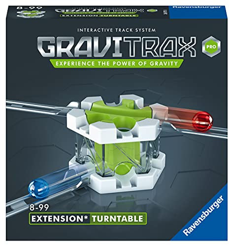 Ravensburger GraviTrax PRO Erweiterung Turntable - Ideales Zubehör für spektakuläre Kugelbahnen, Konstruktionsspielzeug für Kinder ab 8 Jahren