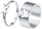 FSFA 2-Teiliges Schmuck Set Paar Schmetterlings Ring Set,Partnerringe Schmetterling,Versprechen Rringe Bandringe Gold Silber FüR Sie Und Ihn