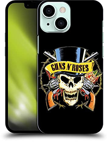 Head Case Designs Licenciado Oficialmente Guns N' Roses Top Sombrero Calavera Arte Clave Carcasa rígida Compatible con Apple iPhone 13 Mini