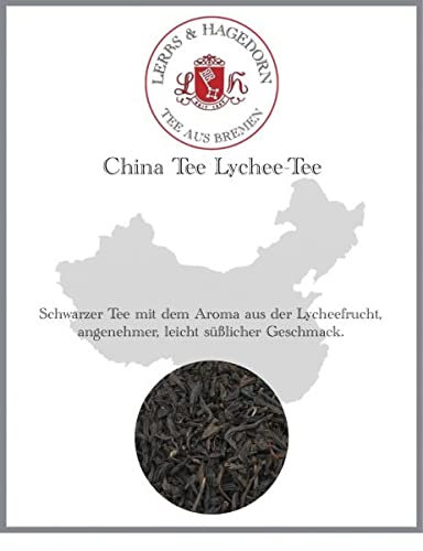 Lerbs & Hagedorn, China Tee Lychee Tee | Angenehmer, Leicht Süßlicher Geschmack 250g (ca. 20 Liter) Lycheefrucht