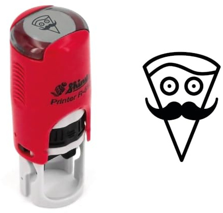 Treuestempel Pizzeria | 11 mm | Stempelkissen Pizza | Trattoria Stamp | Treuekarte