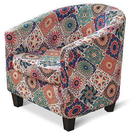 jianyana Housse de Chaise Chesterfield Cabriolet, Housse de Chaise de Baignoire, Housse de Fauteuil Protecteur de Chaise de Club Ensemble, Housse de Meubles Extensible élastique, (colorée)