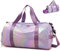 ZIOSINM Borsone Palestra Donna, Borsone da Viaggio Donna Impermeabile Elegante con Scomparto Umido e Scomparto per Scarpe, Borsa Palestra Borsa Viaggio (viola)