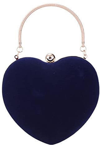 UK Stock Sale womens clutch bag navy 40th birthday gifts for women Luxury Party Clutch Purse Cute Heart Shaped Women Handbag Evening Bags small handbags women Summer Sale Sale Clearance Women UK Size